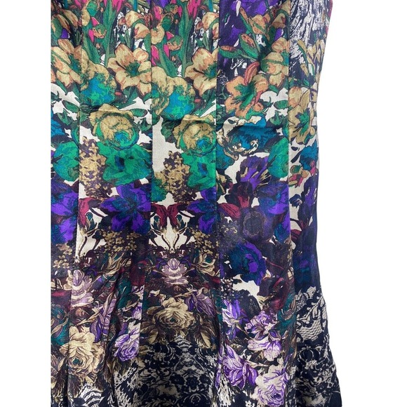 Dressbarn Dress 4 Fit & Flare Floral Print Cocktail Fancy Party Art to Wear - Picture 7 of 9